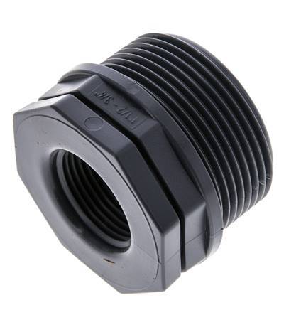 Reduzierring G3/4'' Innengewinde x G1 1/2'' Außengewinde Polypropylen (pp) 10bar (140,5psi) FDA 50mm Sechskant