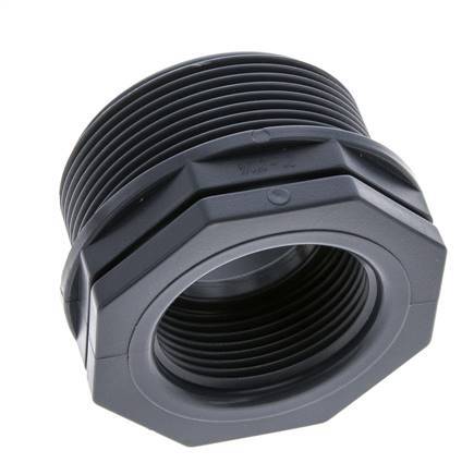 Reduzierring G1 1/4'' Innengewinde x G2'' Außengewinde Polypropylen (pp) 10bar (140,5psi) FDA 65mm Sechskant