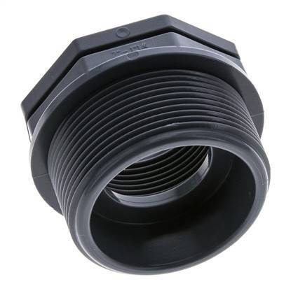 Reduzierring G1 1/4'' Innengewinde x G2'' Außengewinde Polypropylen (pp) 10bar (140,5psi) FDA 65mm Sechskant