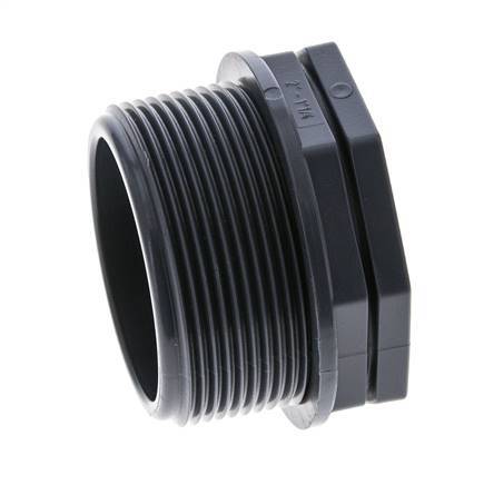 Reduzierring G1 1/4'' Innengewinde x G2'' Außengewinde Polypropylen (pp) 10bar (140,5psi) FDA 65mm Sechskant