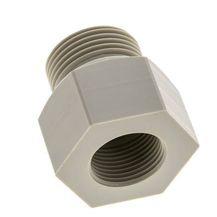 Reduzierring G3/4'' Innengewinde x G1'' Außengewinde PVDF 10bar (140,5psi) FDA 43mm Sechskant