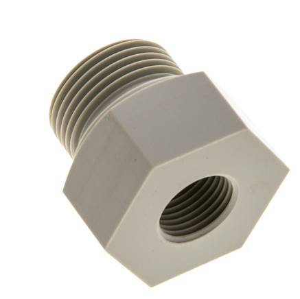 Reduzierring G1/2'' Innengewinde x G1'' Außengewinde Polypropylen (pp) 10bar (140,5psi) FDA 43mm Sechskant