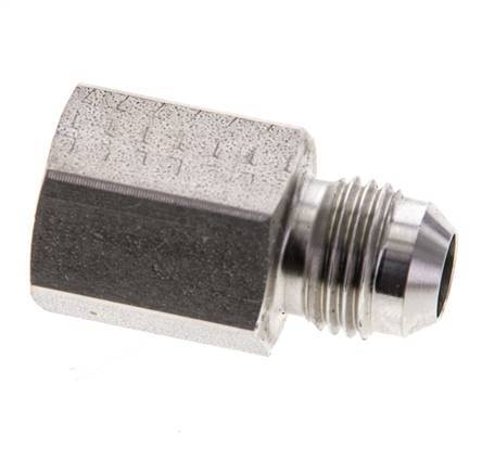 JIC Reduziernippel G1/4'' Innengewinde x UNF 9/16''-18 Außengewinde Edelstahl 275bar (3863.75psi)