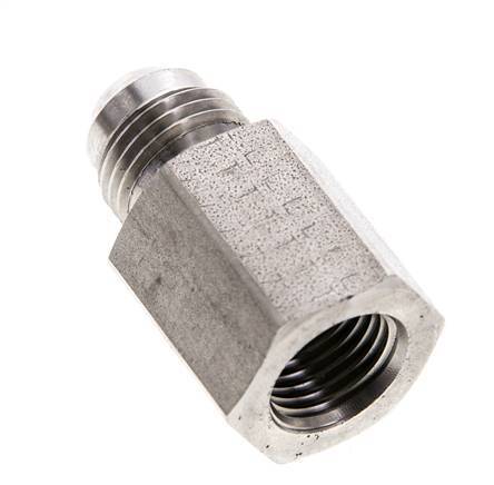 JIC Reduziernippel G1/4'' Innengewinde x UNF 9/16''-18 Außengewinde Edelstahl 275bar (3863.75psi)