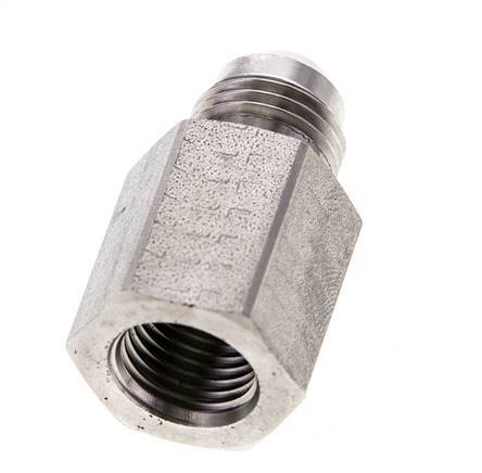 JIC Reduziernippel G1/4'' Innengewinde x UNF 9/16''-18 Außengewinde Edelstahl 275bar (3863.75psi)