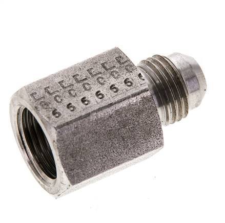JIC Reduziernippel G3/8'' Innengewinde x UNF 9/16''-18 Außengewinde Edelstahl 275bar (3863.75psi)