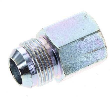 JIC Reduziernippel G1/2'' Innengewinde x UN 1-1/16''-12 Außengewinde Stahl 210bar (2950.5psi)