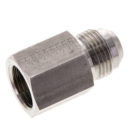 JIC Reduziernippel G1/2'' Innengewinde x UNF 7/8''-14 Außengewinde Edelstahl 210bar (2950.5psi)