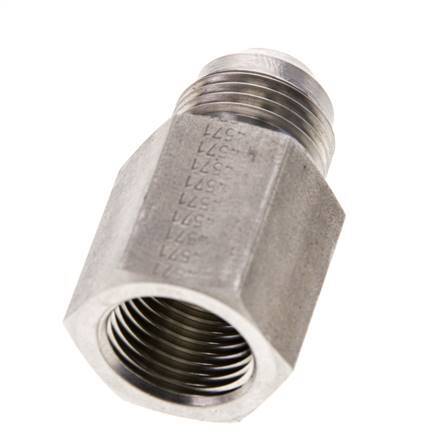 JIC Reduziernippel G1/2'' Innengewinde x UNF 7/8''-14 Außengewinde Edelstahl 210bar (2950.5psi)
