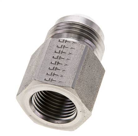 JIC Reduziernippel G1/2'' Innengewinde x UN 1-1/16''-12 Außengewinde Edelstahl 210bar (2950.5psi)