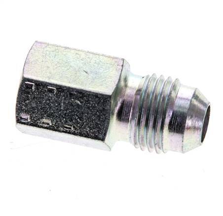 JIC Reduziernippel G1/8'' Innengewinde x UNF 1/2''-20 Außengewinde Stahl 275bar (3863.75psi)