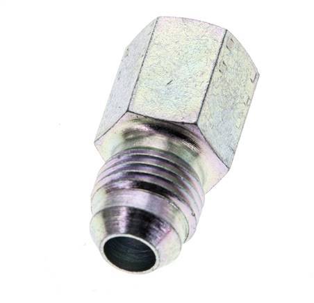 JIC Reduziernippel G1/8'' Innengewinde x UNF 1/2''-20 Außengewinde Stahl 275bar (3863.75psi)