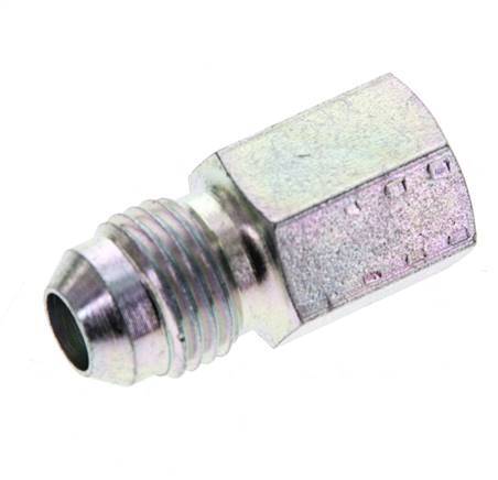 JIC Reduziernippel G1/8'' Innengewinde x UNF 1/2''-20 Außengewinde Stahl 275bar (3863.75psi)