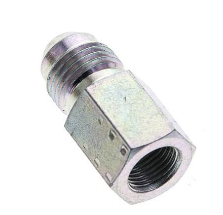 JIC Reduziernippel G1/8'' Innengewinde x UNF 1/2''-20 Außengewinde Stahl 275bar (3863.75psi)