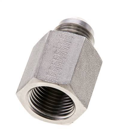 JIC Reduziernippel G1/2'' Innengewinde x UNF 3/4''-16 Außengewinde Edelstahl 275bar (3863.75psi)