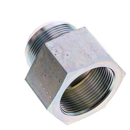 JIC Reduziernippel G1 1/2'' Innengewinde x UN 1-7/8''-12 Außengewinde Stahl 105bar (1475.25psi)
