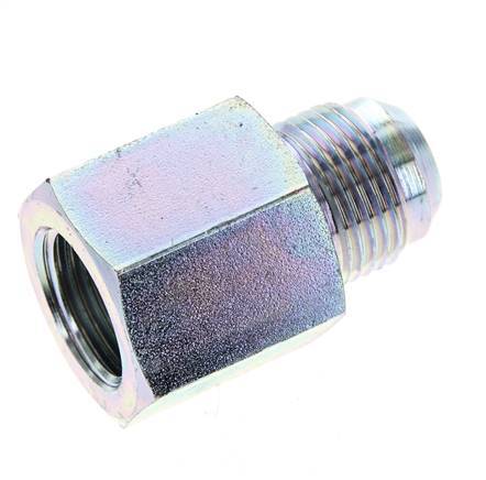 JIC Reducing Nipple G1/2'' Female x UNF 7/8''-14 Male Steel 210bar (2950.5psi)