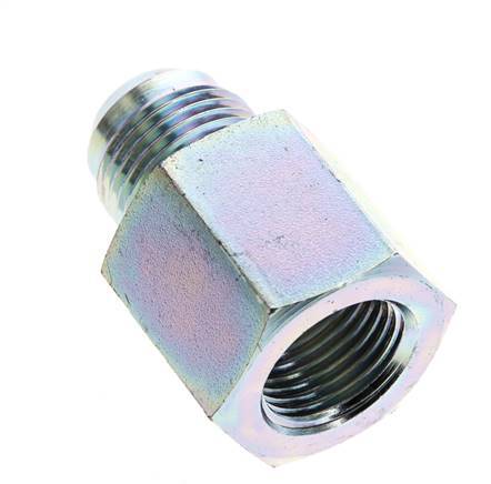 JIC Reduziernippel G1/2'' Innengewinde x UNF 7/8''-14 Außengewinde Stahl 210bar (2950.5psi)