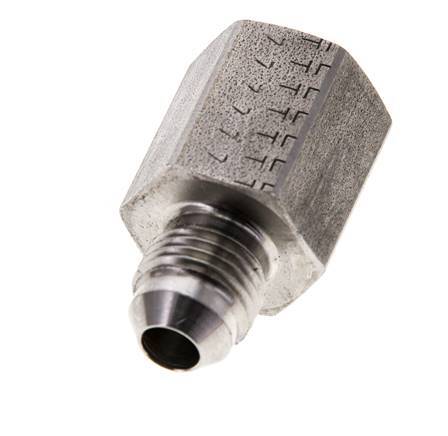 JIC Reduziernippel G1/4'' Innengewinde x UNF 1/2''-20 Außengewinde Edelstahl 275bar (3863.75psi)