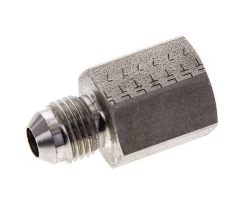 JIC Reduziernippel G1/4'' Innengewinde x UNF 1/2''-20 Außengewinde Edelstahl 275bar (3863.75psi)