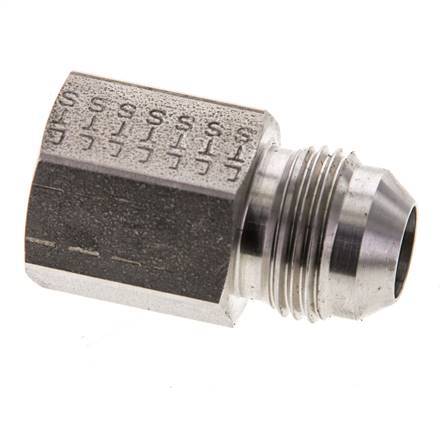 JIC Reduziernippel G3/8'' Innengewinde x UNF 3/4''-16 Außengewinde Edelstahl 275bar (3863.75psi)