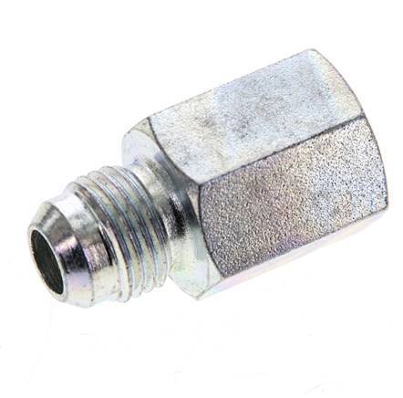 JIC Reducing Nipple G1/4'' Female x UNF 9/16''-18 Male Steel 275bar (3863.75psi)