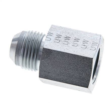 JIC Reduziernippel UNF 7/8''-14 Außengewinde x 1/2'' NPT Innengewinde Stahl 210bar (2950,5psi)