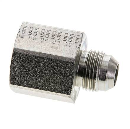 JIC Reducing Nipple UNF 3/4''-16 Male x 1/2'' NPT Female Steel 210bar (2950.5psi)