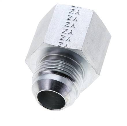 JIC Reduziernippel UN 1-1/16''-12 Außengewinde x 3/4'' NPT Innengewinde Stahl 170bar (2388.5psi)