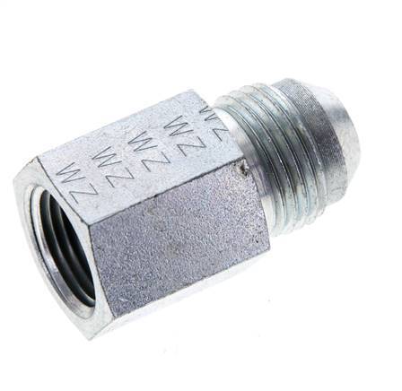 JIC Reduziernippel UNF 3/4''-16 Außengewinde x 3/8'' NPT Innengewinde Stahl 210bar (2950,5psi)