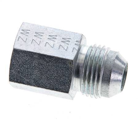 JIC Reduziernippel UNF 3/4''-16 Außengewinde x 3/8'' NPT Innengewinde Stahl 210bar (2950,5psi)