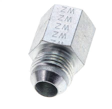 JIC Reduziernippel UNF 3/4''-16 Außengewinde x 3/8'' NPT Innengewinde Stahl 210bar (2950,5psi)