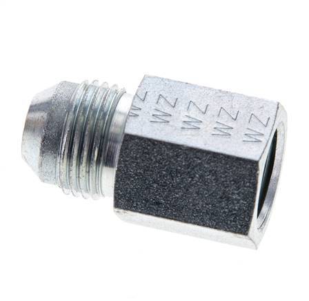 JIC Reduziernippel UNF 3/4''-16 Außengewinde x 3/8'' NPT Innengewinde Stahl 210bar (2950,5psi)