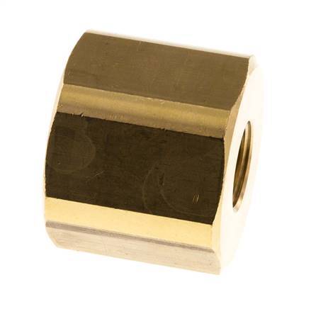 Reduziermuffe M14 X 1,5 x G3/4'' Messing 16bar (224,8psi) 32mm Sechskant
