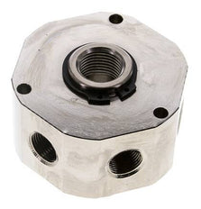 6-Way Rotary Joint 3/8'' x 1/2'' x3/4'' Nickel-plated Brass NBR 12bar (168.6psi)