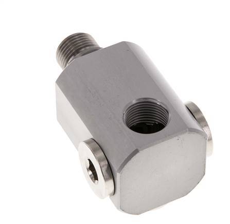 4-Wege-Drehdurchführung G3/8'' Aluminium NBR 10bar (140,5psi)