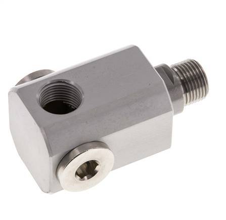 4-Wege-Drehdurchführung G3/8'' Aluminium NBR 10bar (140,5psi)