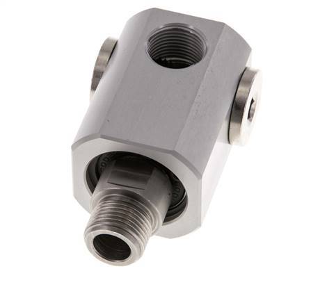 4-Wege-Drehdurchführung G3/8'' Aluminium NBR 10bar (140,5psi)