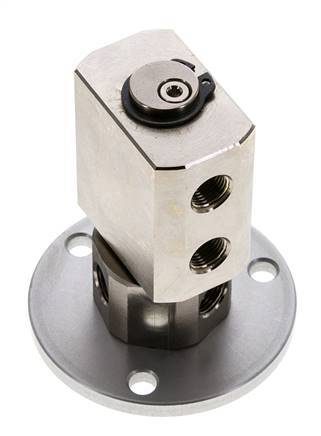 Drehdurchführung G1/8'' Innengewinde Messing vernickelt PUR 12bar (168.60000000000002psi) Kompakt