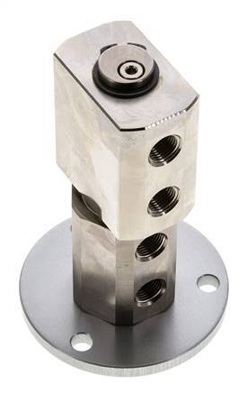 Drehdurchführung G1/8'' Innengewinde Messing vernickelt PUR 12bar (168.60000000000002psi)