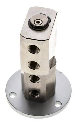 Drehdurchführung G1/8'' Innengewinde Messing vernickelt PUR 12bar (168.60000000000002psi)