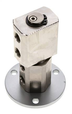 Drehdurchführung G1/8'' Innengewinde Messing vernickelt PUR 12bar (168.60000000000002psi)