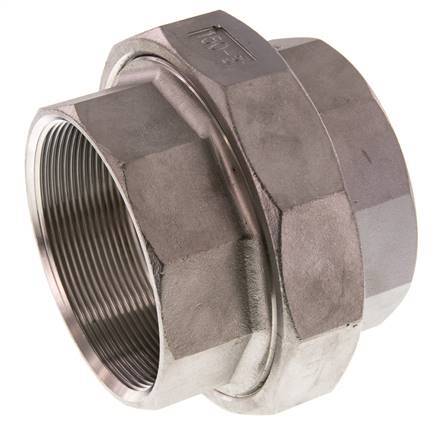 Gerader Verschraubungsanschluss Rp3'' Weiblich Edelstahl Flachdichtung PTFE 16bar (224.8psi)
