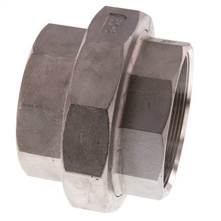 Gerader Verschraubungsanschluss Rp3'' Weiblich Edelstahl Flachdichtung PTFE 16bar (224.8psi)