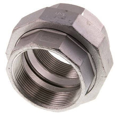 Union Straight Connector Rp2'' Female Stainless Steel Flat Seal PTFE 16bar (224.8psi)