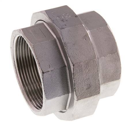 Gerader Verschraubungsanschluss Rp2'' Weiblich Edelstahl Flachdichtung PTFE 16bar (224.8psi)