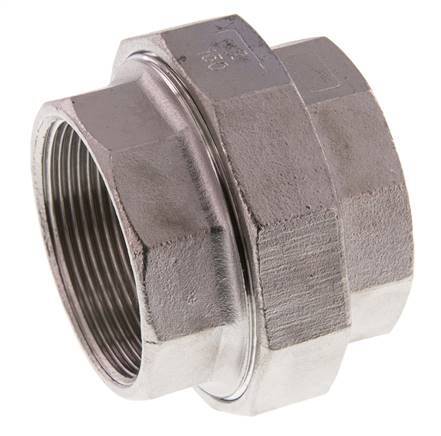 Gerader Verschraubungsanschluss Rp2'' Weiblich Edelstahl Flachdichtung PTFE 16bar (224.8psi)