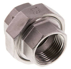 Gerader Verschraubungsanschluss Rp1'' Weiblich Edelstahl Flachdichtung PTFE 16bar (224.8psi)