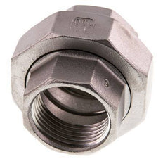 Gerader Verschraubungsanschluss Rp1'' Weiblich Edelstahl Flachdichtung PTFE 16bar (224.8psi)