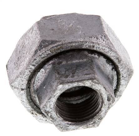 Gerader Verschraubungsanschluss Rp3/8'' Weiblich Gusseisen Flachdichtung 25bar (351.25psi)